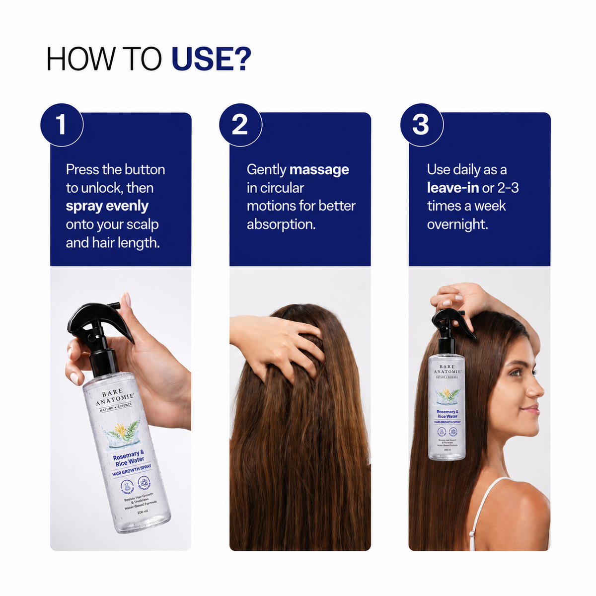Rosemary Hair Growth Spray | 3 weeks from clogged drain to baby hairs. Just spray before bed