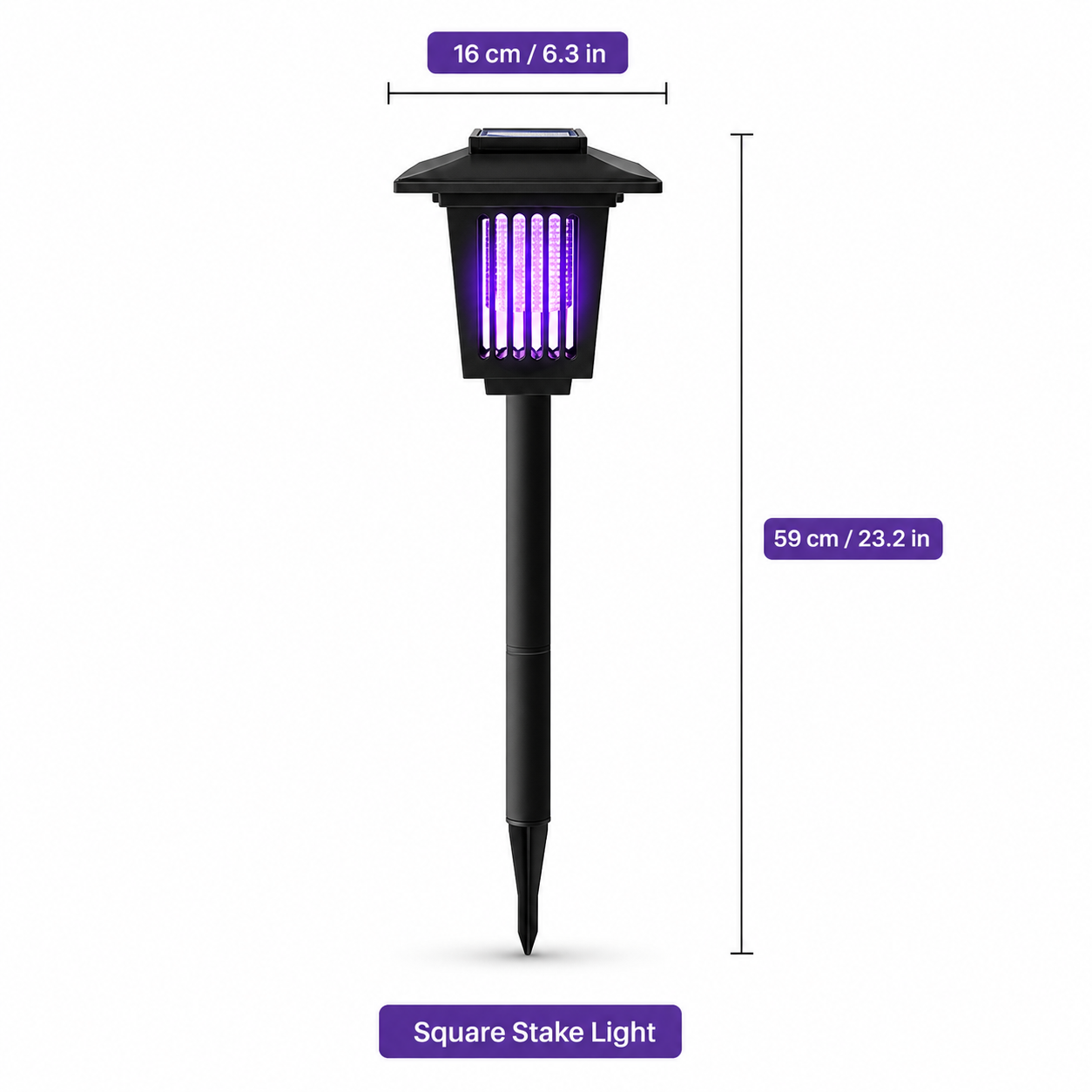 Solar Powered Mosquito Zapper |  Enjoy Your Backyard in the Evening. Without Spray. Without Plugs
