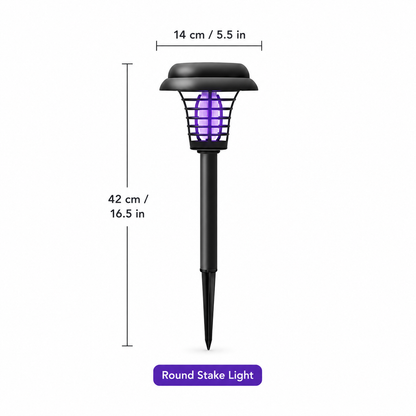 Solar Powered Mosquito Zapper |  Enjoy Your Backyard in the Evening. Without Spray. Without Plugs