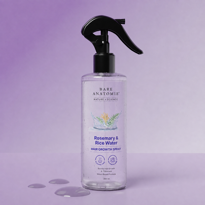 Rosemary Hair Growth Spray | 3 weeks from clogged drain to baby hairs. Just spray before bed